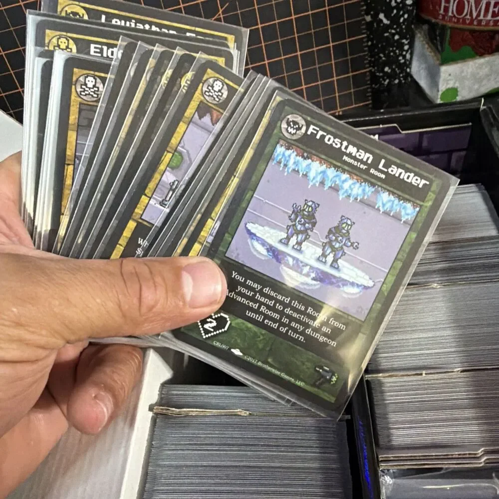 Boss Monster  + The Next Level Brotherwise Games Huge Card Lot Sleeves Manuals !